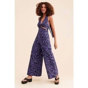 Free People Kira Wide Leg Jumpsuit Size Small